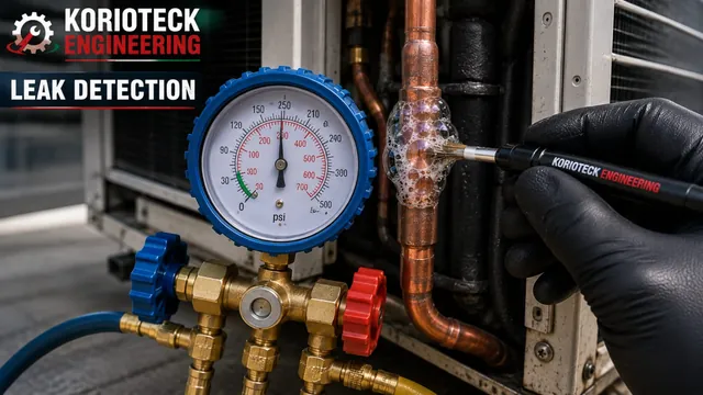 Electronic leak detection on a cooling system